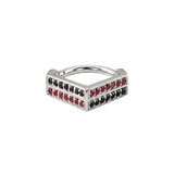 Vincent Clicker – 14K/18K Gold Pavé Gem Clicker Ring - piercing-zone.com