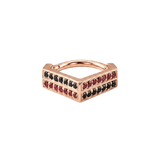 Vincent Clicker – 14K/18K Gold Pavé Gem Clicker Ring - piercing-zone.com
