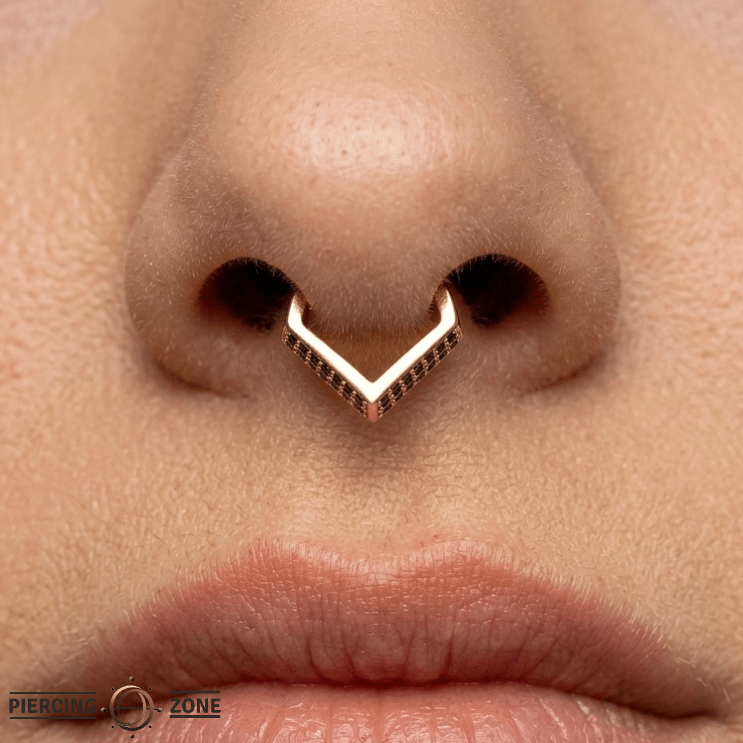 Vincent Clicker – 14K/18K Gold Pavé Gem Clicker Ring - piercing - zone.com