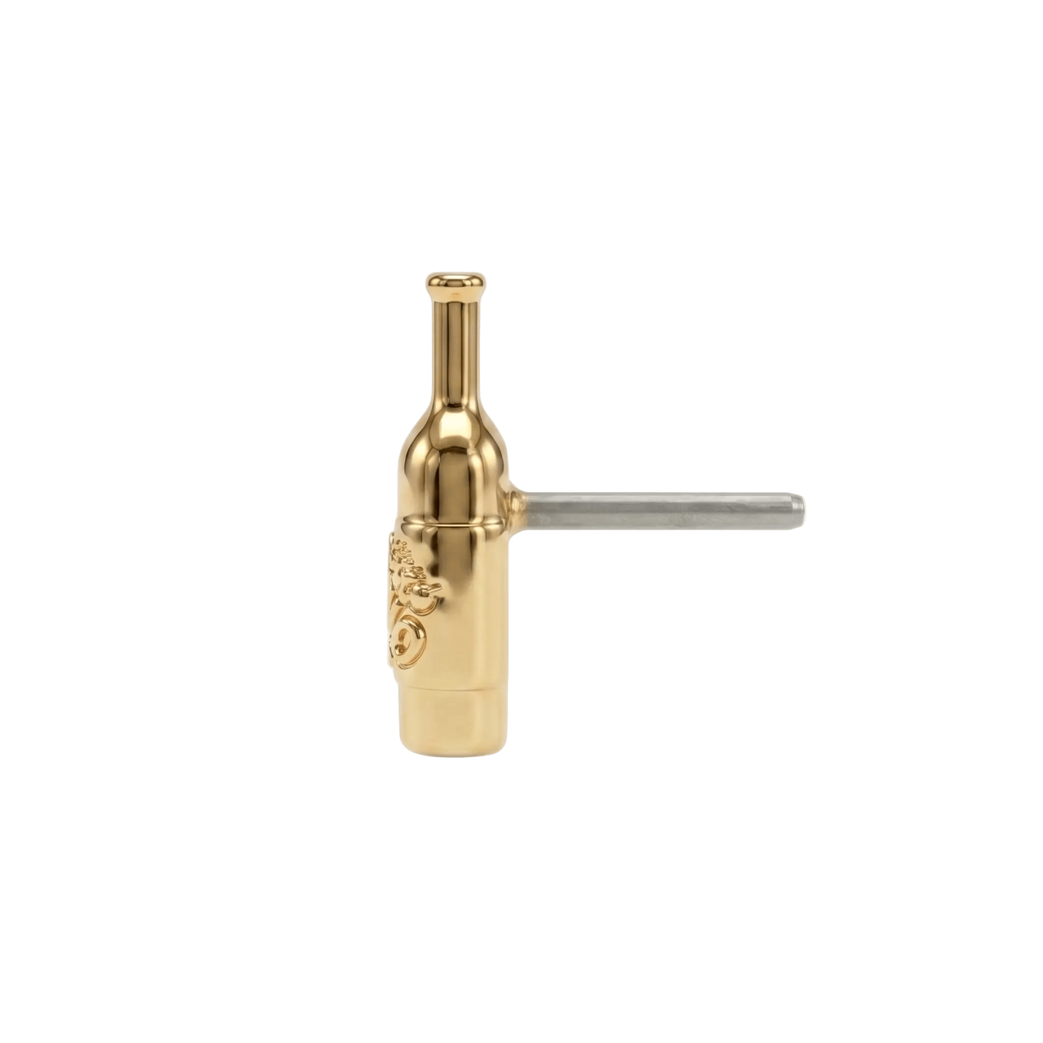 Vino Bottle – 14K Gold Threadless/Threaded End - piercing - zone.com