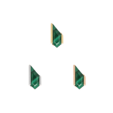 Vinyl – Malachite – 14K Gold Threadless End - piercing - zone.com
