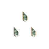 Vinyl – Moss Agate – 14K Gold Threadless End - piercing - zone.com