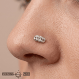 VIP – Cuban Link Accent – 14K Gold Threadless End - piercing - zone.com