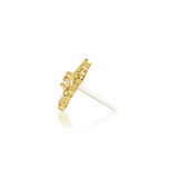 Vira – White CZ Four - Point – 14K Gold Threadless End - piercing - zone.com