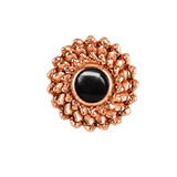 Vortex - 14K Gold Stone Threadless/Threaded End - piercing-zone.com