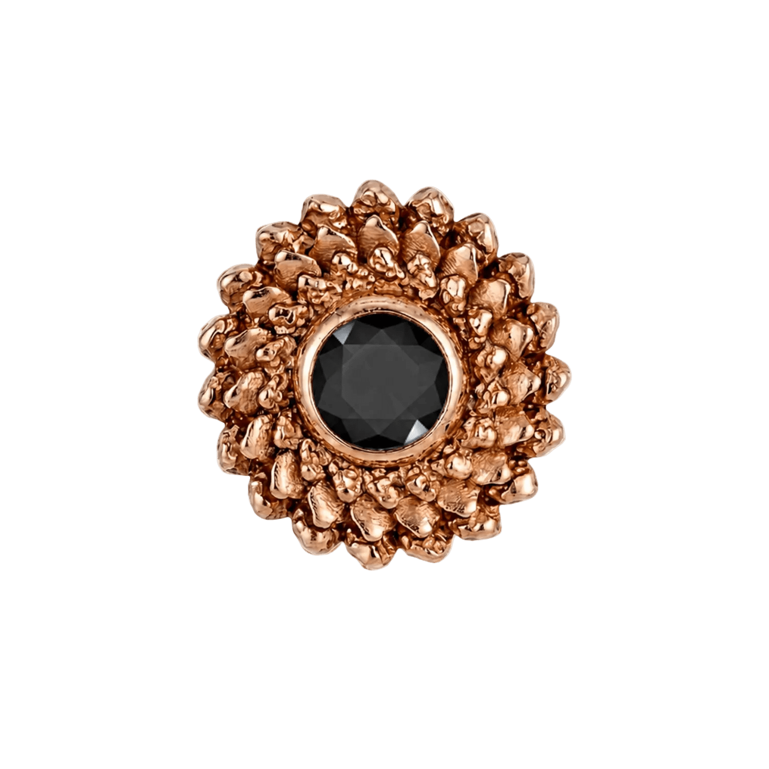 Vortex - 14K Gold Stone Threadless/Threaded End - piercing-zone.com