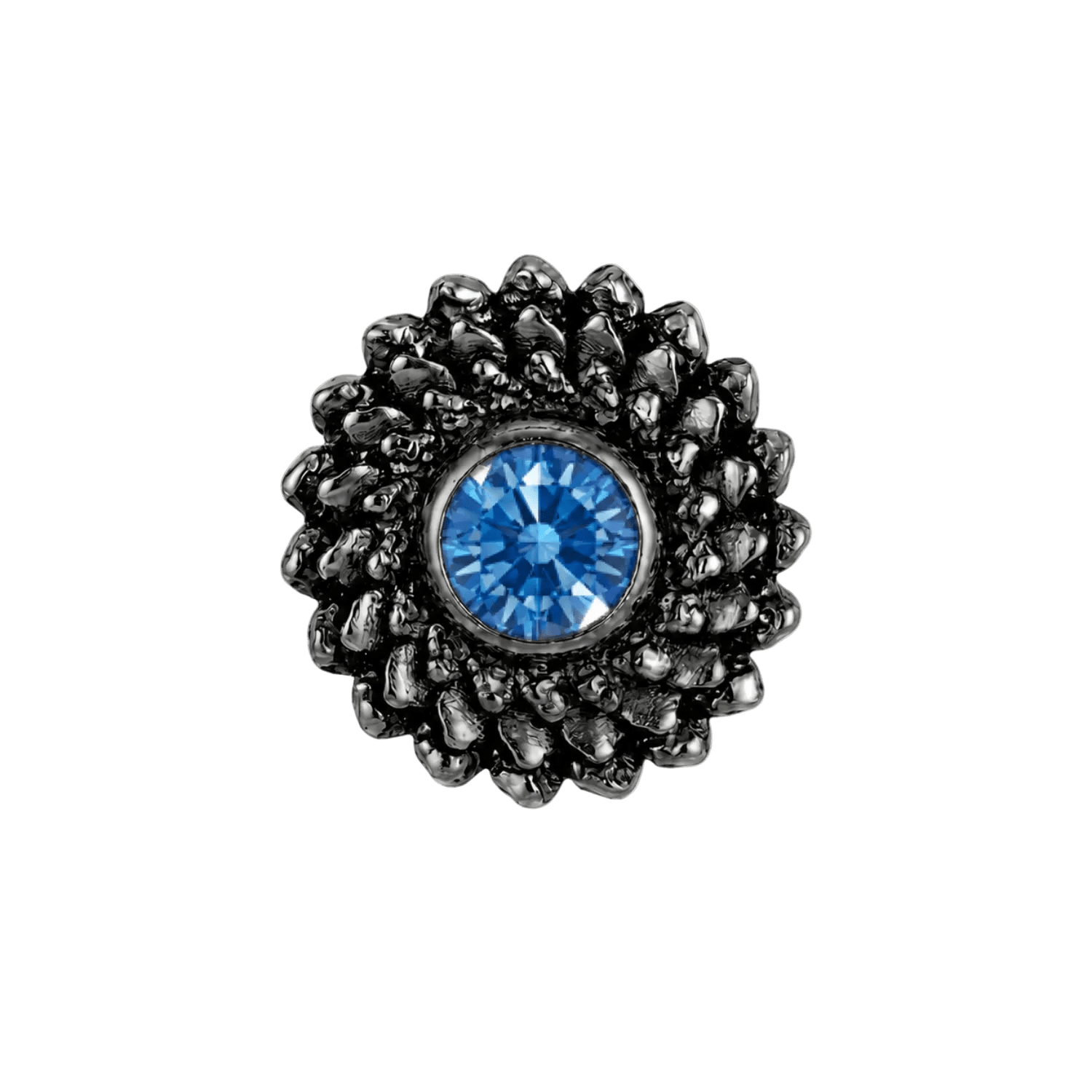 Vortex - 14K Gold Stone Threadless/Threaded End - piercing-zone.com