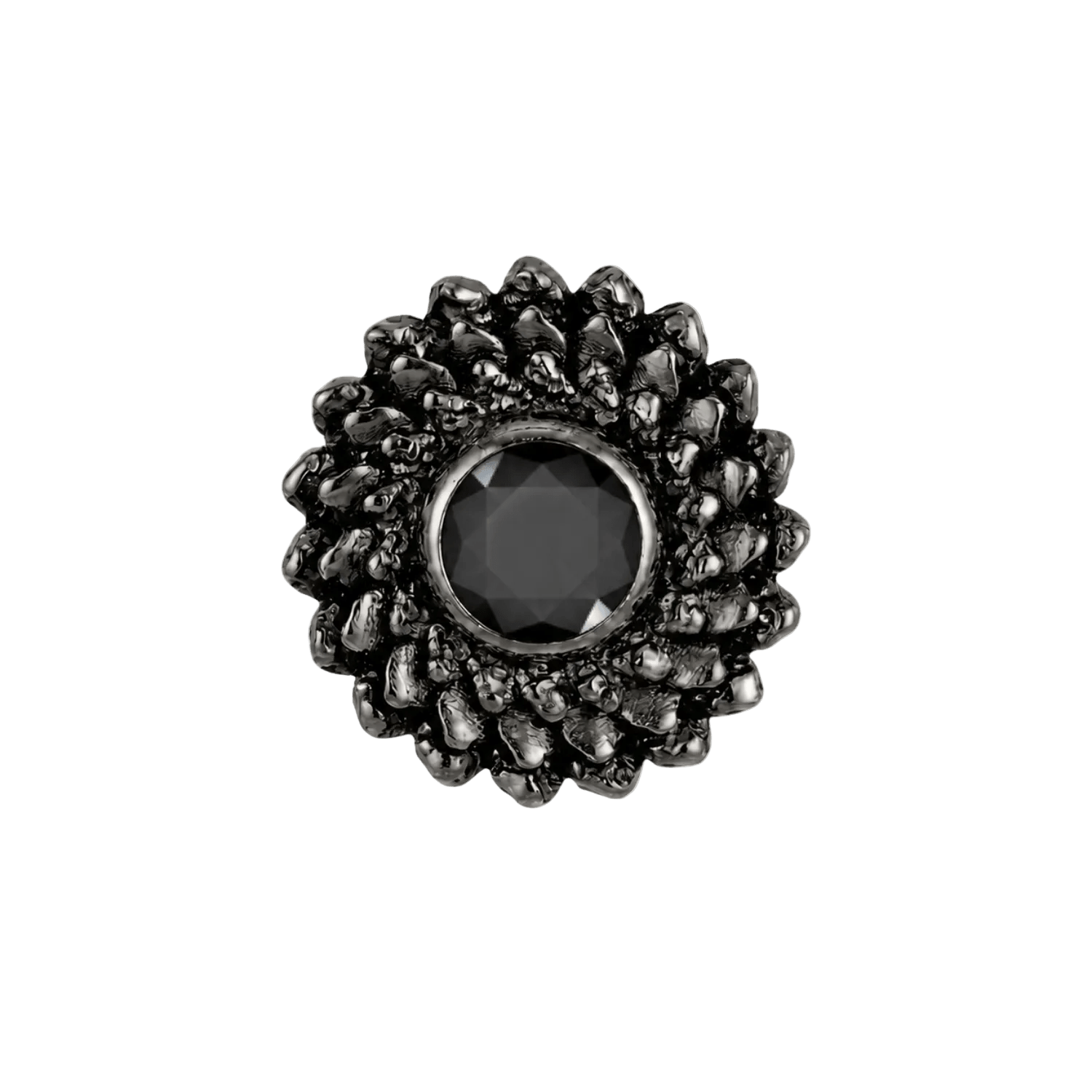 Vortex - 14K Gold Stone Threadless/Threaded End - piercing-zone.com