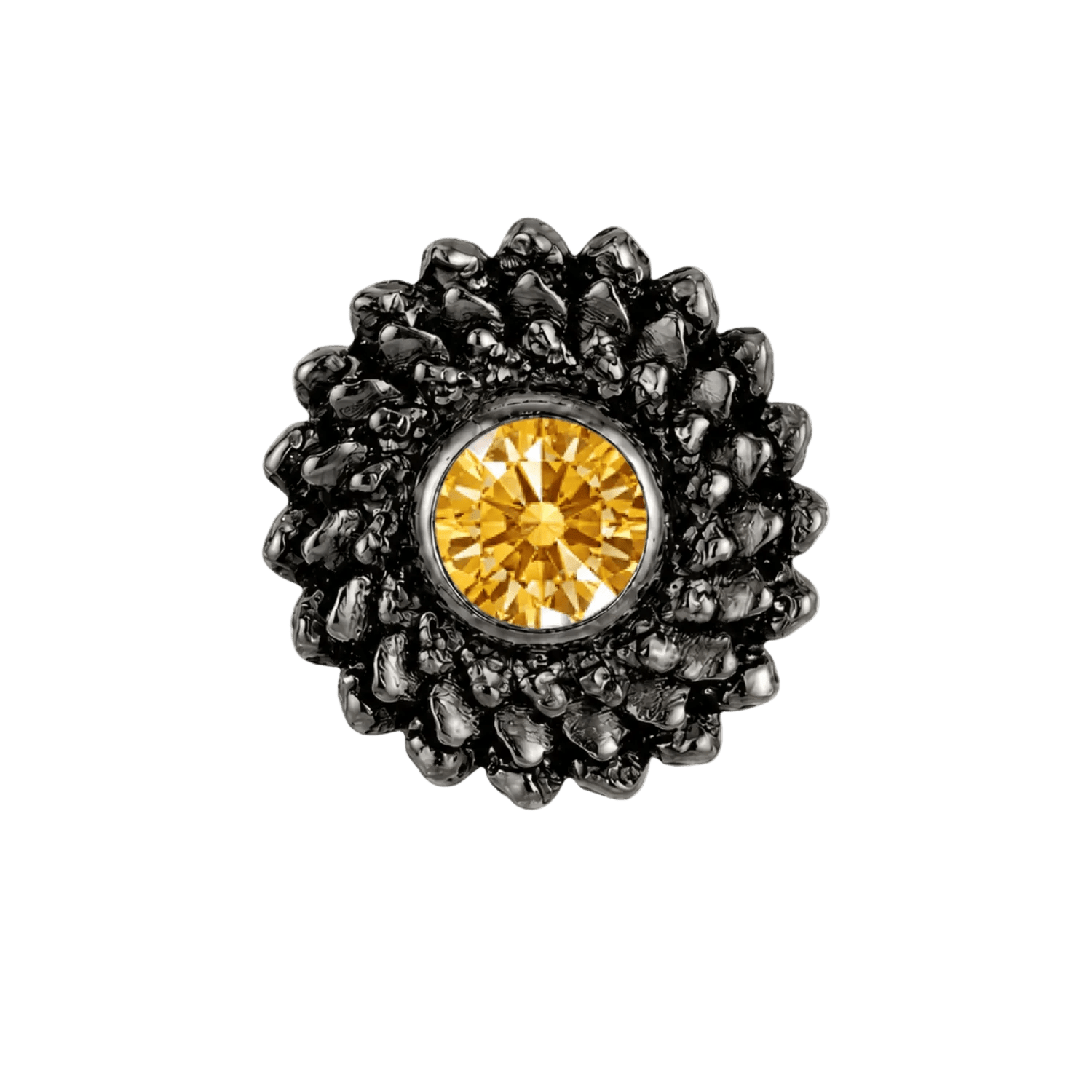Vortex - 14K Gold Stone Threadless/Threaded End - piercing-zone.com