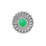 Vortex - 14K Gold Stone Threadless/Threaded End - piercing-zone.com