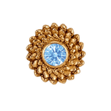 Vortex - 14K Gold Stone Threadless/Threaded End - piercing-zone.com