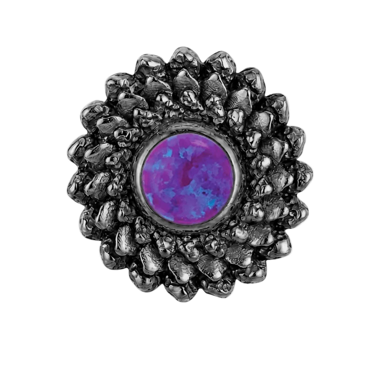 Vortex - 14K Gold Stone Threadless/Threaded End - piercing-zone.com
