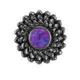 Vortex - 14K Gold Stone Threadless/Threaded End - piercing-zone.com