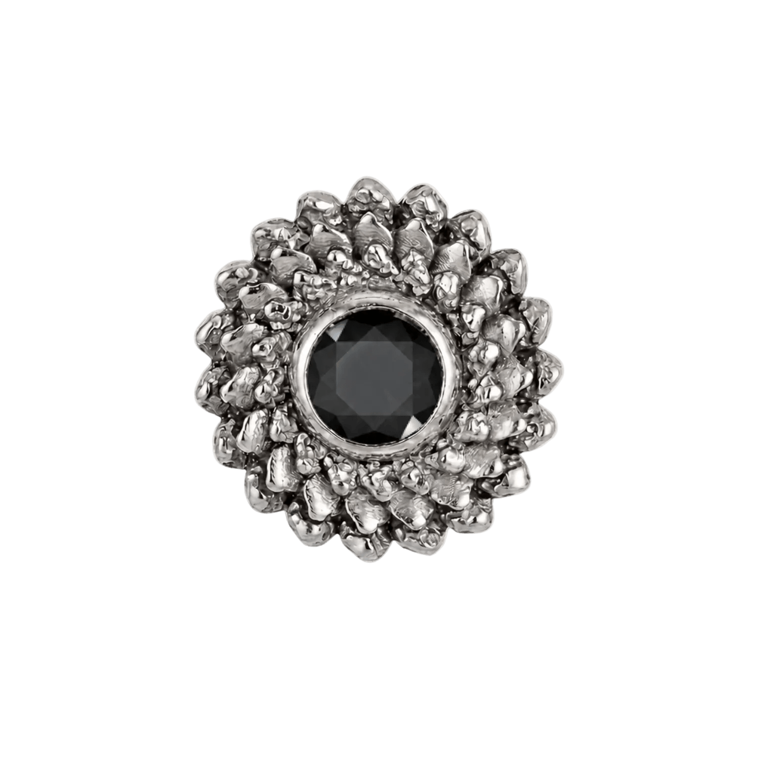 Vortex - 14K Gold Stone Threadless/Threaded End - piercing-zone.com