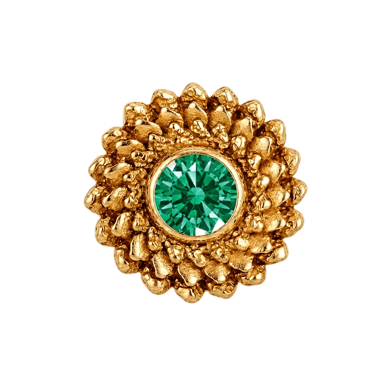 Vortex - 14K Gold Stone Threadless/Threaded End - piercing-zone.com