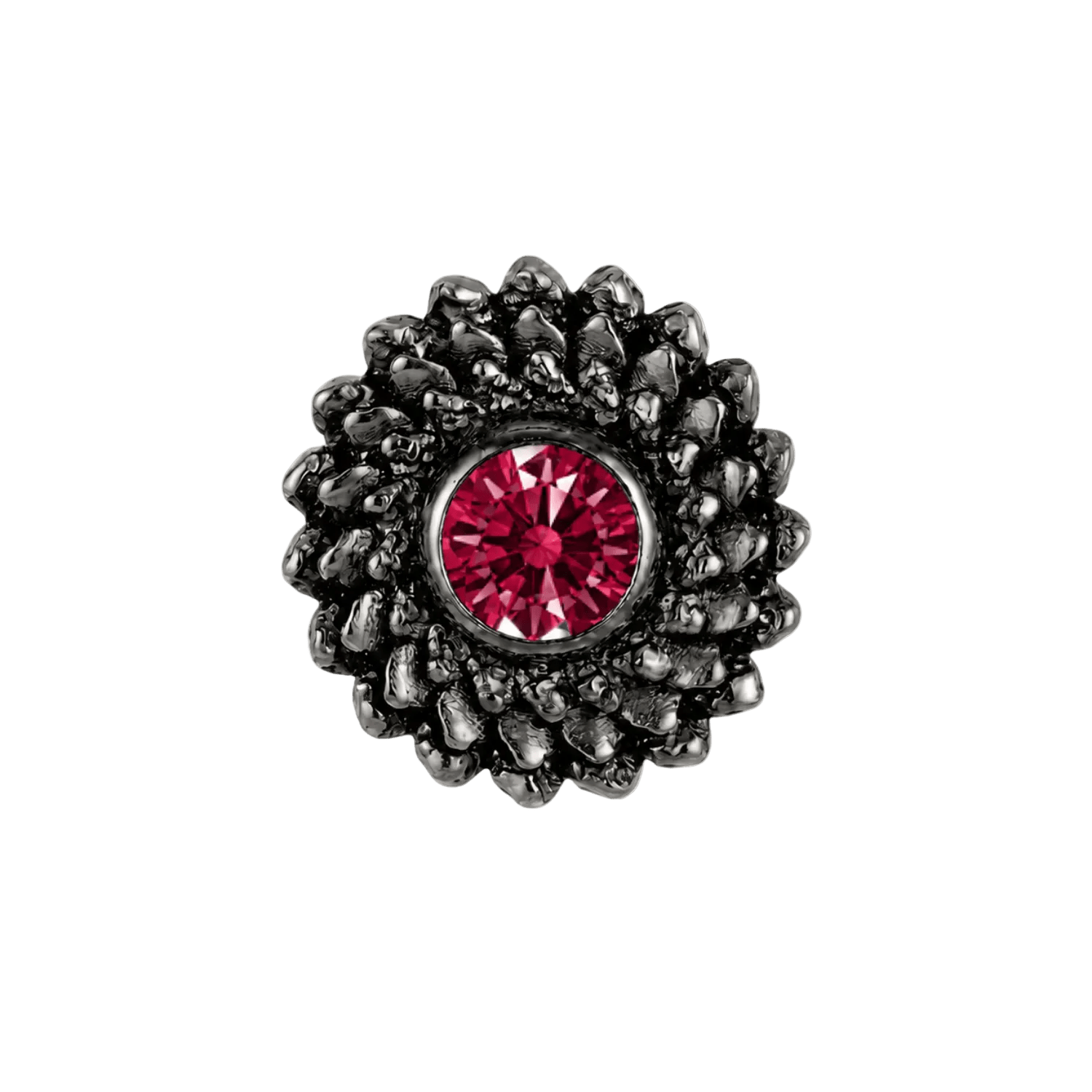 Vortex - 14K Gold Stone Threadless/Threaded End - piercing-zone.com