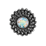 Vortex - 14K Gold Stone Threadless/Threaded End - piercing-zone.com