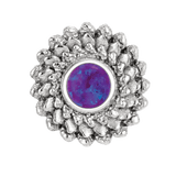 Vortex - 14K Gold Stone Threadless/Threaded End - piercing-zone.com