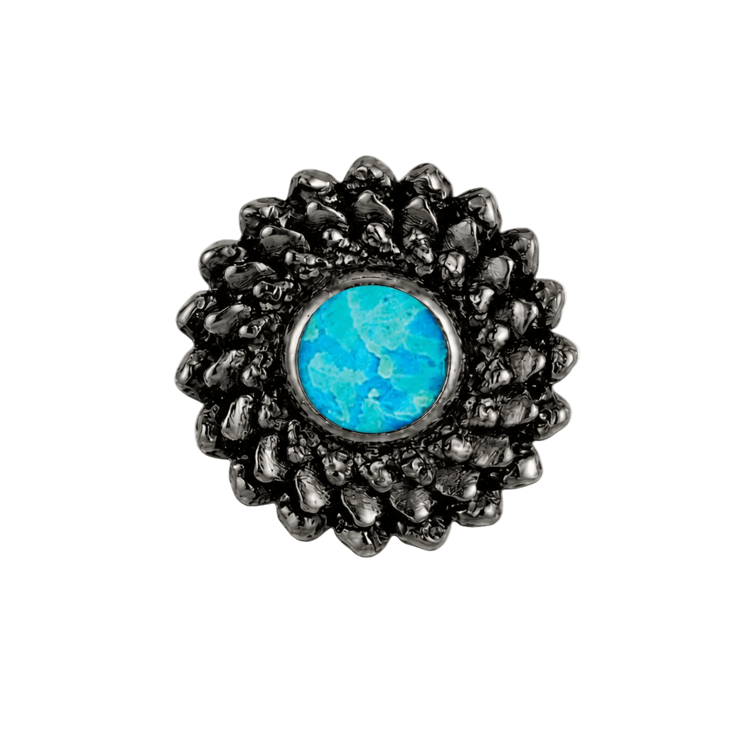 Vortex - 14K Gold Stone Threadless/Threaded End - piercing-zone.com