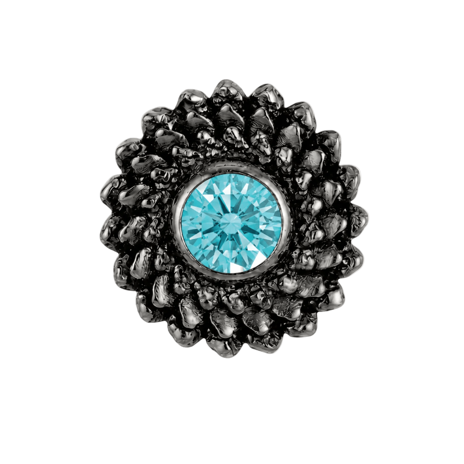 Vortex - 14K Gold Stone Threadless/Threaded End - piercing-zone.com