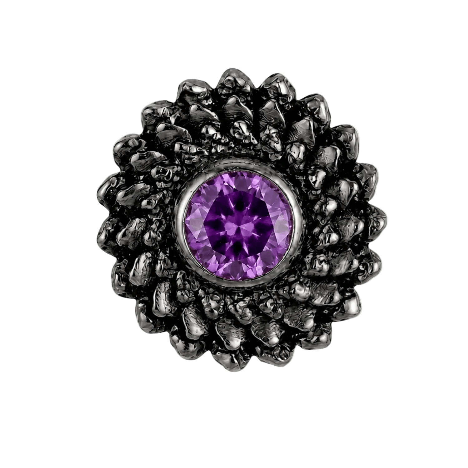 Vortex - 14K Gold Stone Threadless/Threaded End - piercing-zone.com