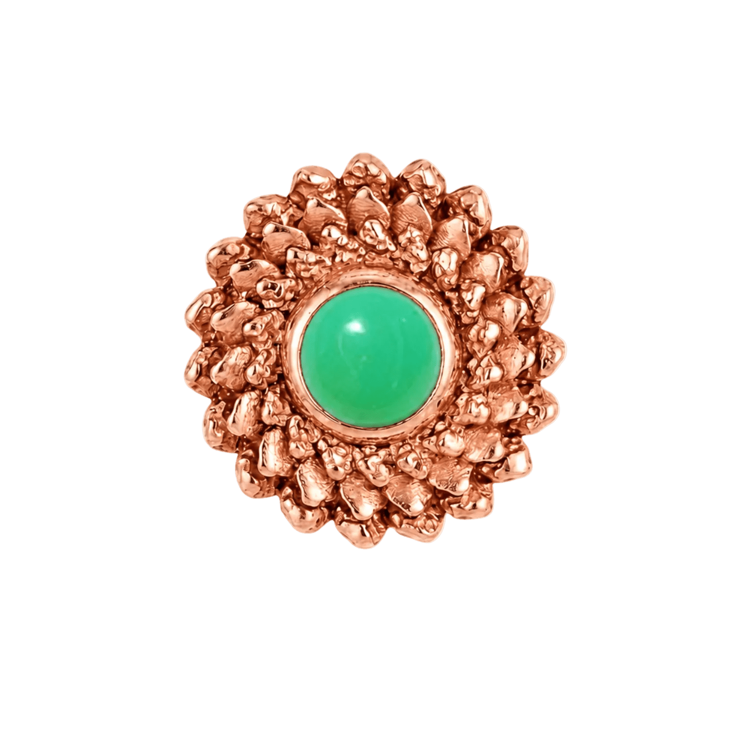 Vortex - 14K Gold Stone Threadless/Threaded End - piercing-zone.com