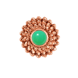 Vortex - 14K Gold Stone Threadless/Threaded End - piercing-zone.com