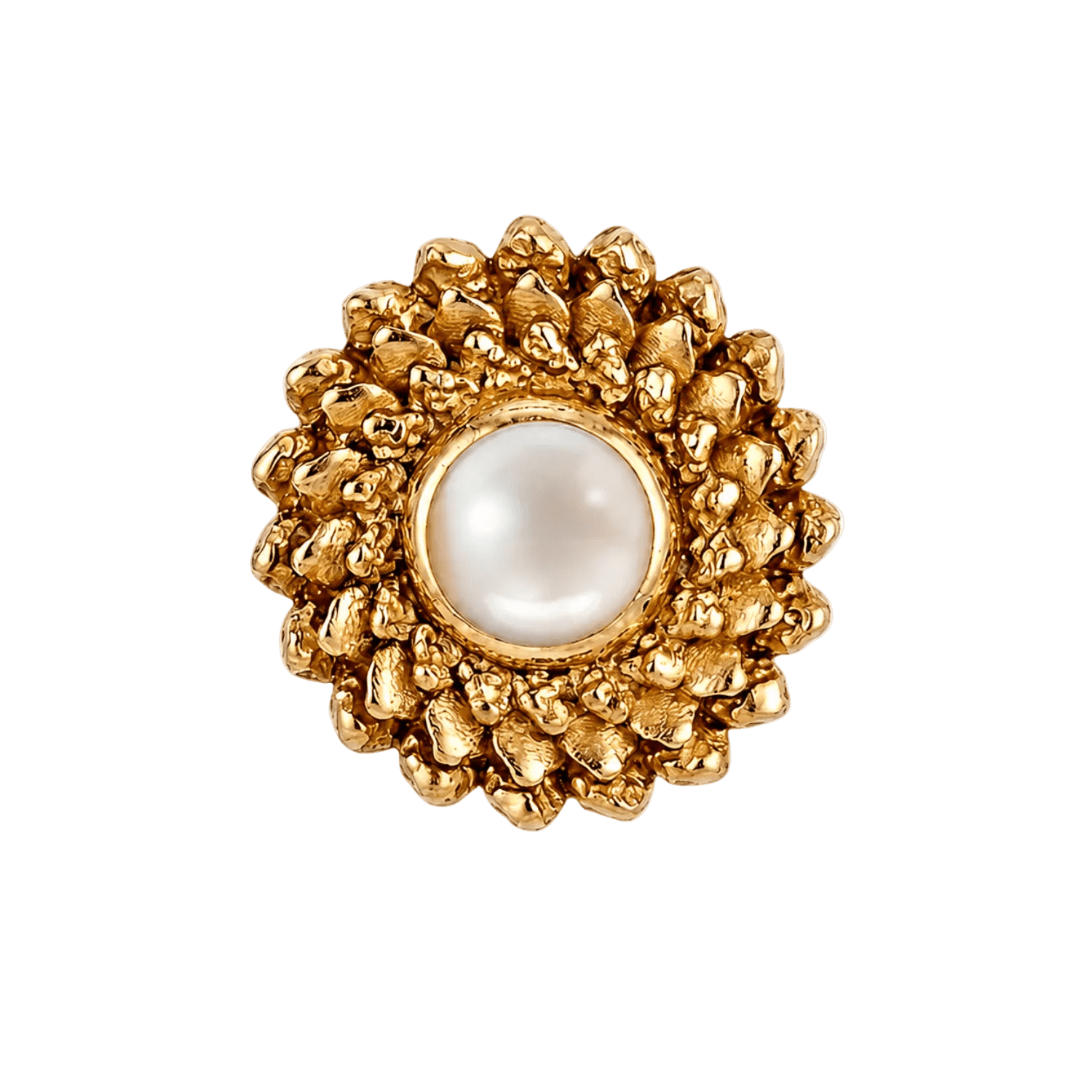 Vortex - 14K Gold Stone Threadless/Threaded End - piercing-zone.com
