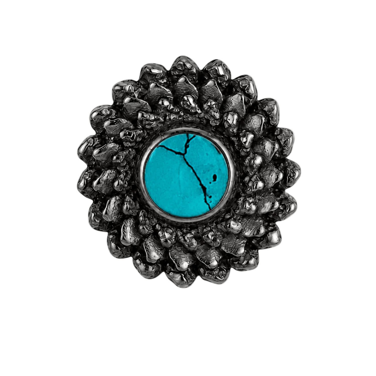 Vortex - 14K Gold Stone Threadless/Threaded End - piercing-zone.com