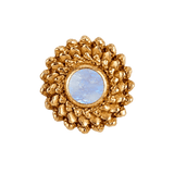 Vortex - 14K Gold Stone Threadless/Threaded End - piercing-zone.com
