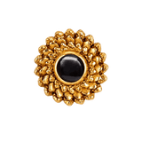 Vortex - 14K Gold Stone Threadless/Threaded End - piercing-zone.com