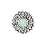 Vortex - 14K Gold Stone Threadless/Threaded End - piercing-zone.com