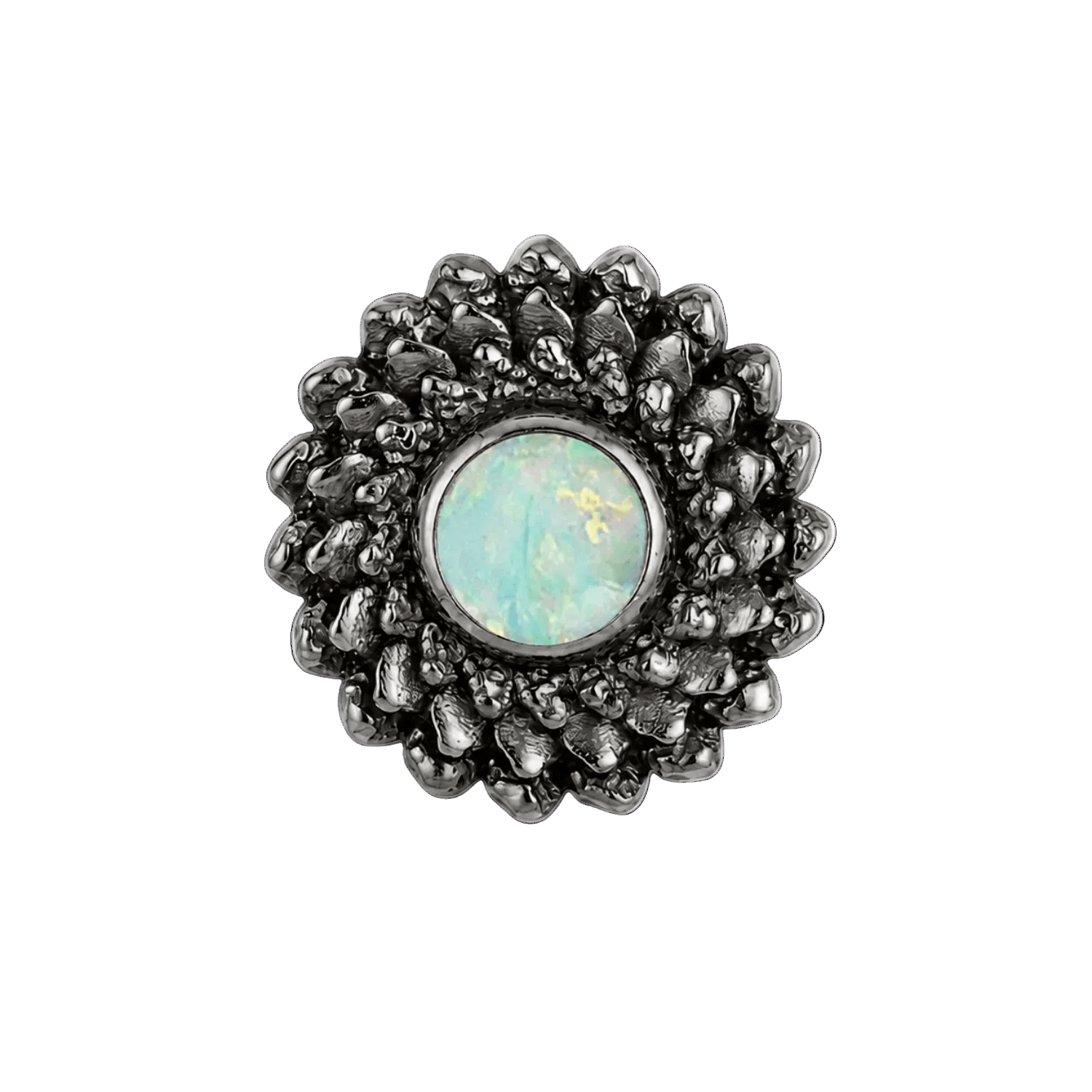 Vortex - 14K Gold Stone Threadless/Threaded End - piercing-zone.com
