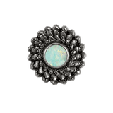 Vortex - 14K Gold Stone Threadless/Threaded End - piercing-zone.com