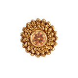 Vortex - 14K Gold Stone Threadless/Threaded End - piercing-zone.com