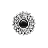 Vortex - 14K Gold Stone Threadless/Threaded End - piercing-zone.com
