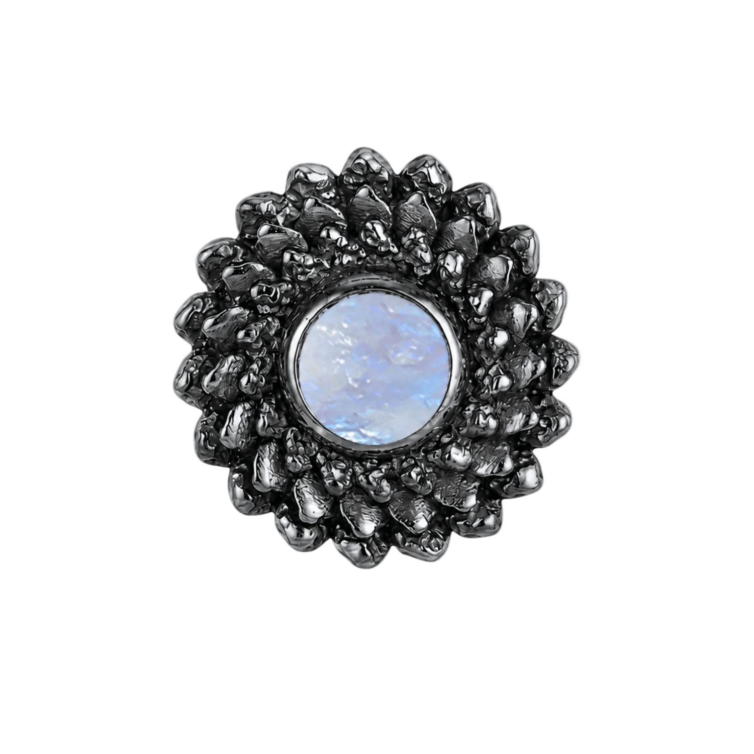 Vortex - 14K Gold Stone Threadless/Threaded End - piercing-zone.com