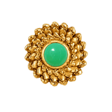 Vortex - 14K Gold Stone Threadless/Threaded End - piercing-zone.com