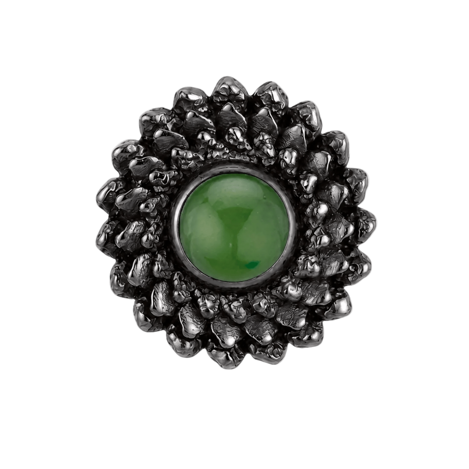 Vortex - 14K Gold Stone Threadless/Threaded End - piercing-zone.com