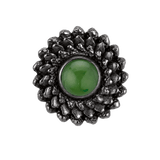 Vortex - 14K Gold Stone Threadless/Threaded End - piercing-zone.com