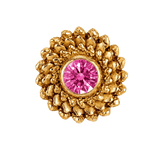 Vortex - 14K Gold Stone Threadless/Threaded End - piercing-zone.com