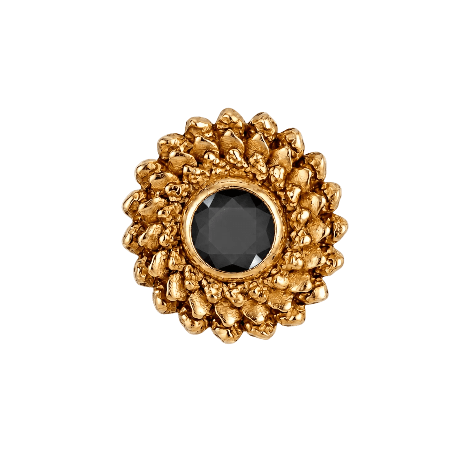 Vortex - 14K Gold Stone Threadless/Threaded End - piercing-zone.com