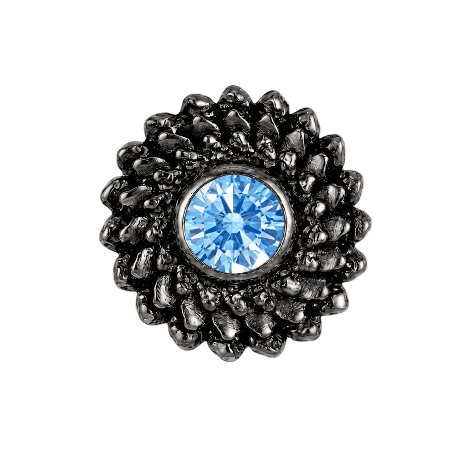Vortex - 14K Gold Stone Threadless/Threaded End - piercing-zone.com