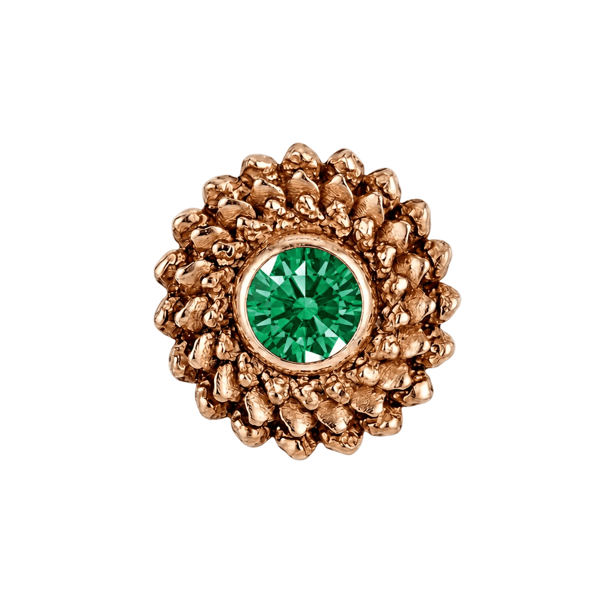 Vortex - 14K Gold Stone Threadless/Threaded End - piercing-zone.com