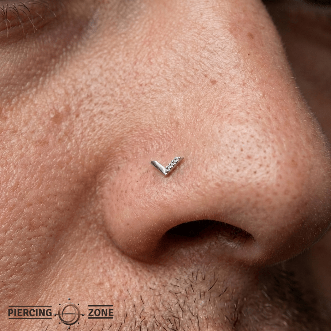 Vortex – Dual - Finish Arrow – 14K Gold Threadless End - piercing - zone.com