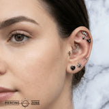 Web Clicker – 14K & 18K Gold - piercing - zone.com