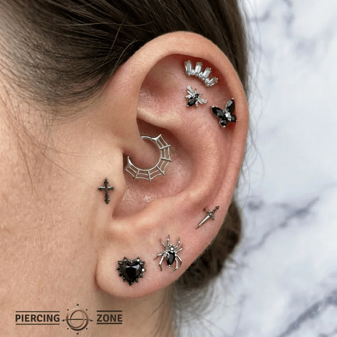 Web Clicker – 14K & 18K Gold - piercing - zone.com