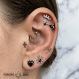 Web Clicker – 14K & 18K Gold - piercing - zone.com