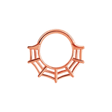 Web Seamless Ring – 14K Gold Halloween Piercing - piercing - zone.com