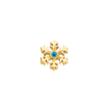 Wet Snowflake – 14K/18K Gold Threadless End - piercing - zone.com